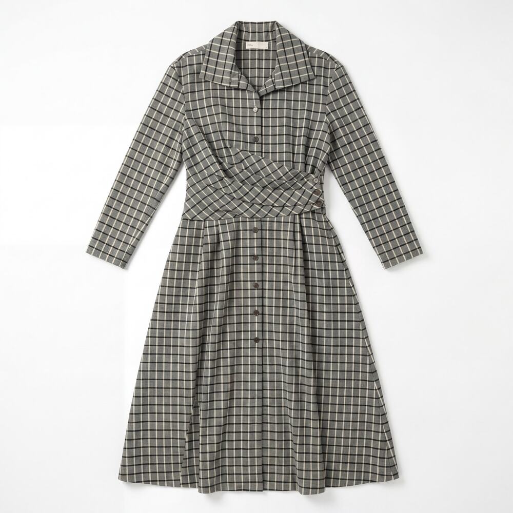 Tory Burch Claire McCardell Plaid Wrap Dress